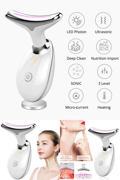 3D Smart Face & Neck Massager – Skin Tightening & Anti-Aging Beauty Device