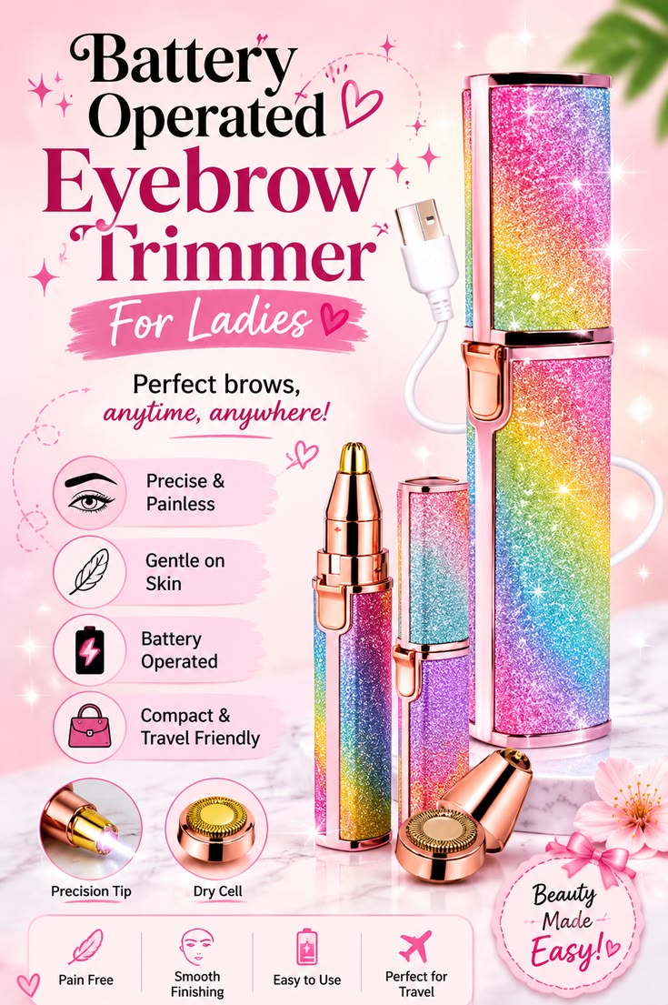 2 in 1 Rainbow Flawless Painless Face Hair Remover
