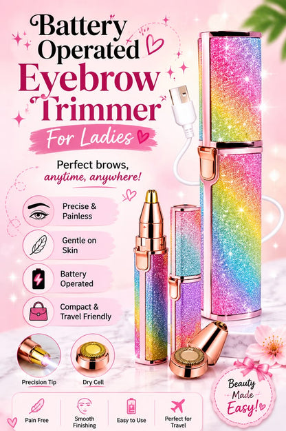 2 in 1 Rainbow Flawless Painless Face Hair Remover