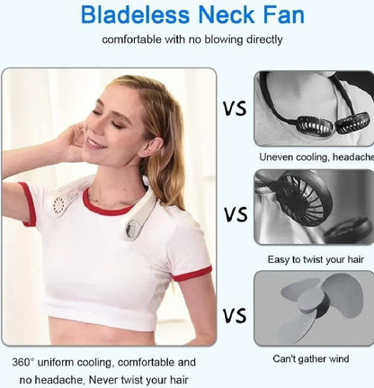 Hands-free Neck Fan for Men Women Portable Cooling