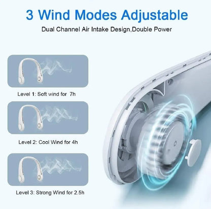 Hands-free Neck Fan for Men Women Portable Cooling