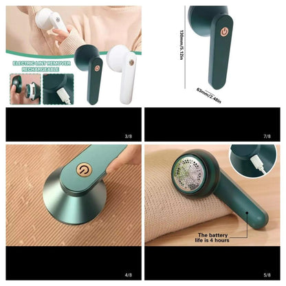 Portable Lint Remover Green 1200mAh Battery
