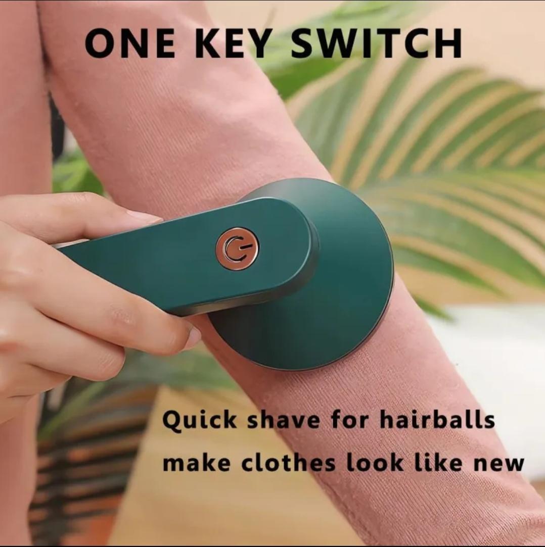 Portable Lint Remover Green 1200mAh Battery