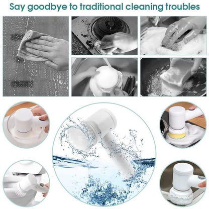 Electric Spin Scrubber White ABS Multi-Functional