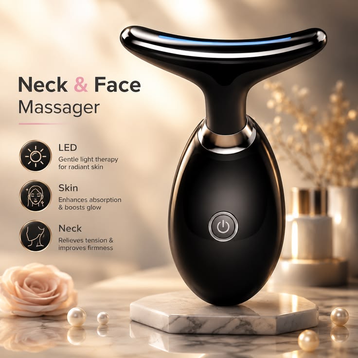 3D Smart Face & Neck Massager – Skin Tightening & Anti-Aging Beauty Device