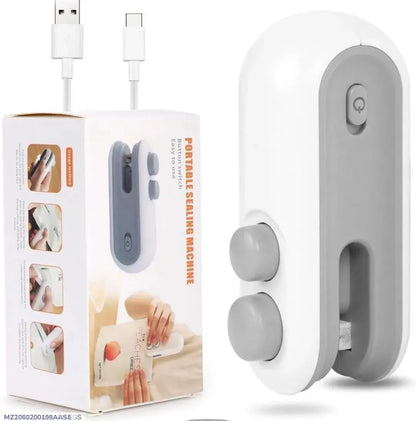 USB-C Sealing Machine for Pistachios Rice Gift Bags White  Color · White